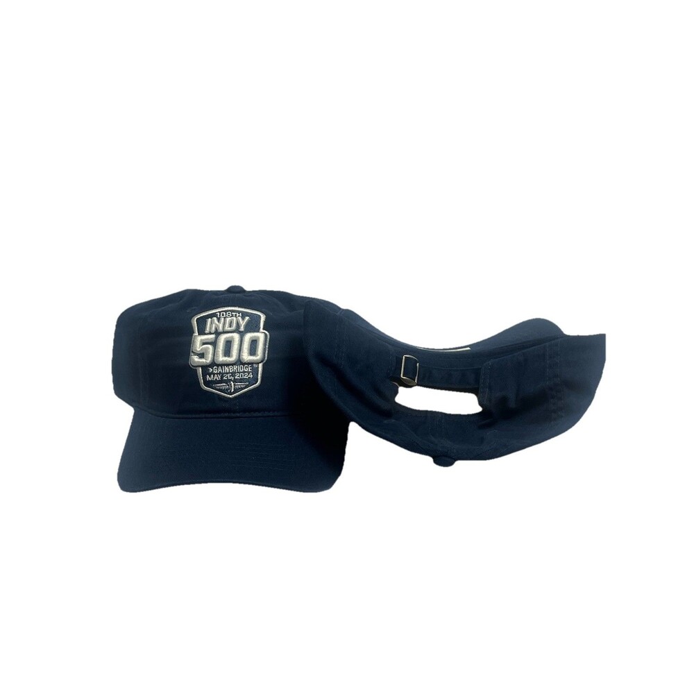 Indy 500 Hat Indy Gainbridge‎ Navy Blue Hat 108th Racing Slouch Hat $35 New